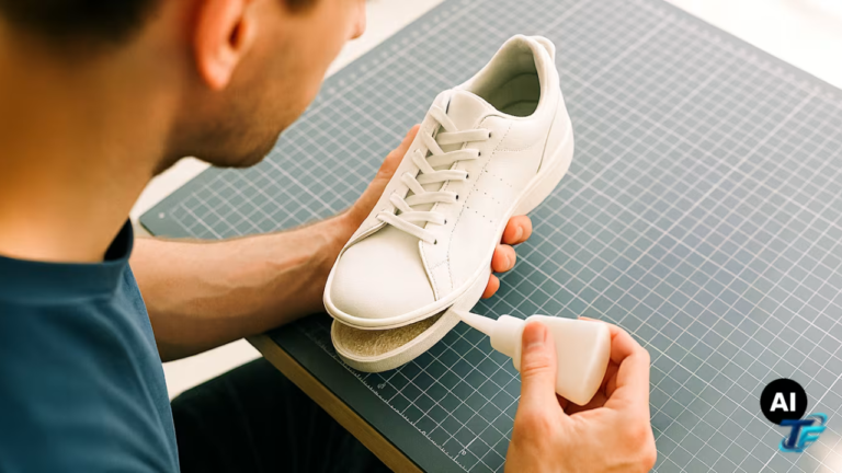 Schuhe kleben